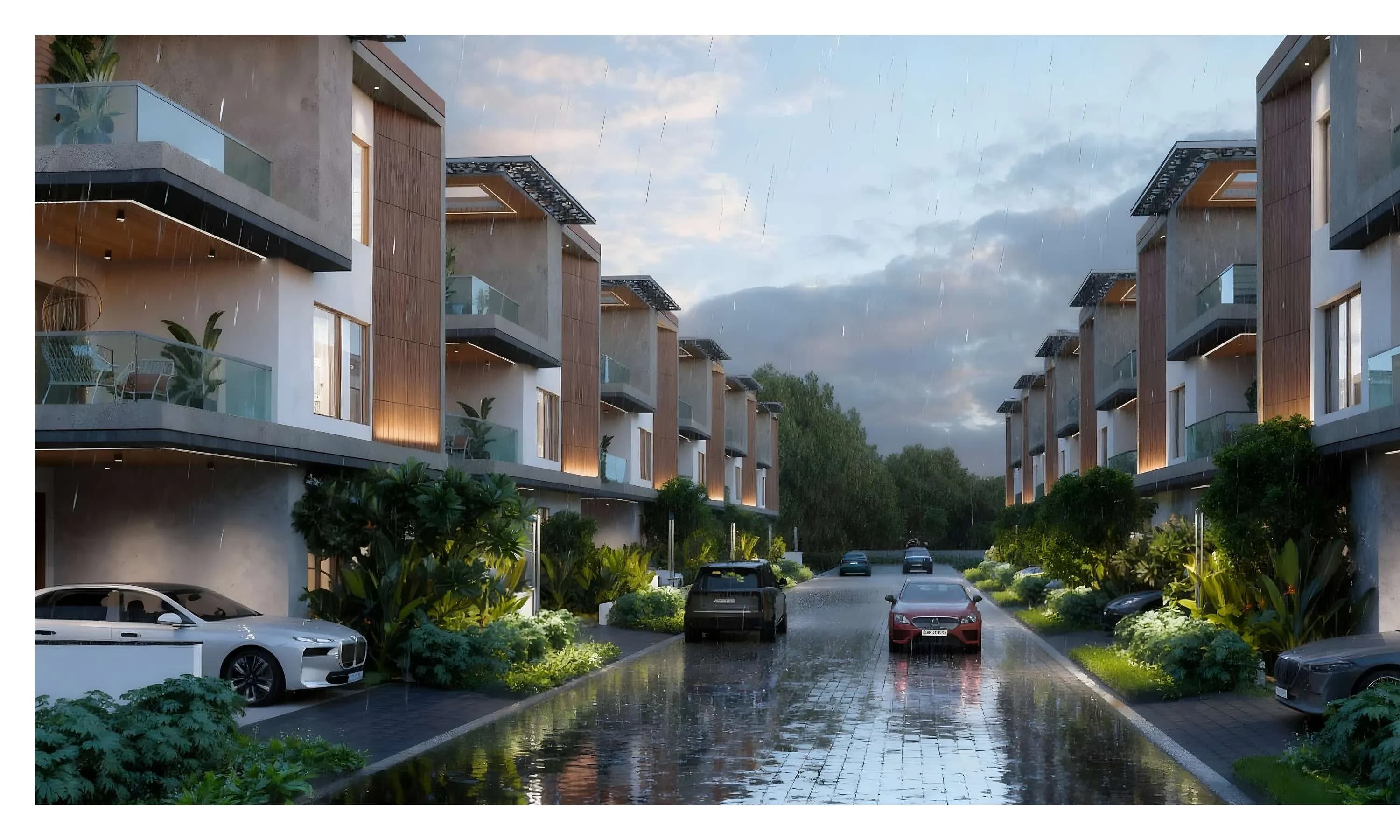 Nisarga villa streetscape